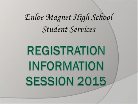 Enloe Magnet High School Student Services. Future Ready Core Course of Study: Entered 2012-13 or later  4 English: English I, II, III, IV  4 Math: Math.