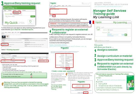 This guide will show you how to... Assign a session Assign curriculum or material Approve/Deny training request Request to register an external collaborator.