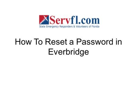 How To Reset a Password in Everbridge