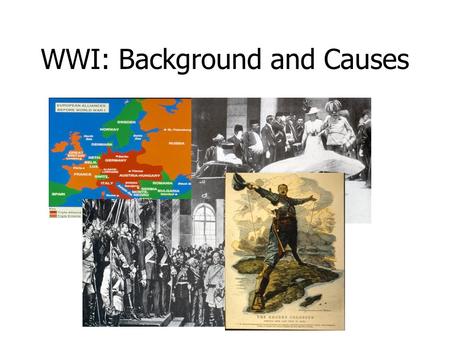 WWI: Background and Causes. Belle Epoch – Beaux Arts.