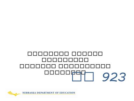 Nebraska School Personnel Suicide Prevention Training LB 923.