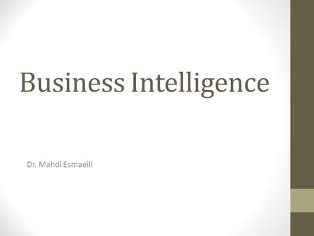 Business Intelligence