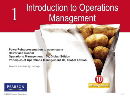 Introduction to Operations Management