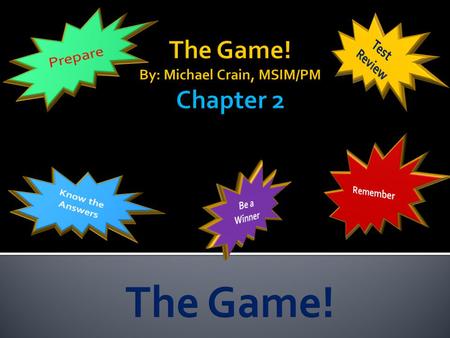  Each person will be ask to “pick a number” from the “Game Board” linking to a specific question about what was presented in the Book.  Each of these.