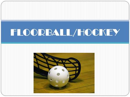 FLOORBALL/HOCKEY.