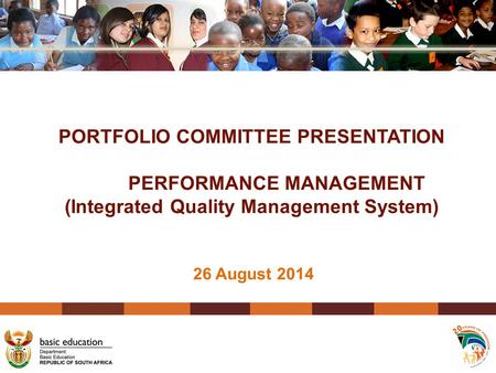 PORTFOLIO COMMITTEE PRESENTATION