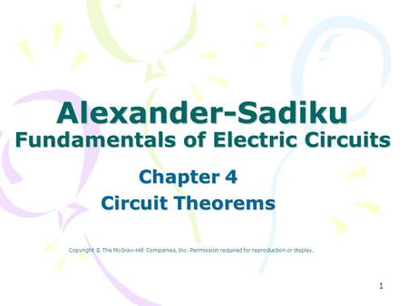 Alexander-Sadiku Fundamentals of Electric Circuits