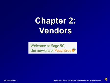 Chapter 2:   Vendors McGraw-Hill/Irwin