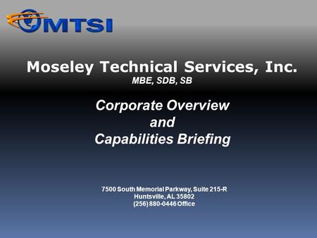 Moseley Technical Services, Inc.