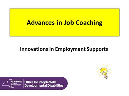 Advances in Job Coaching