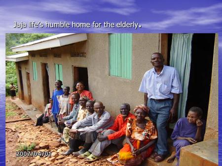 Jaja life’s humble home for the elderly.. Doctor John Paul and Cecilia are our volunteer doctor who come from Kampala to run mobile clinics in the village.