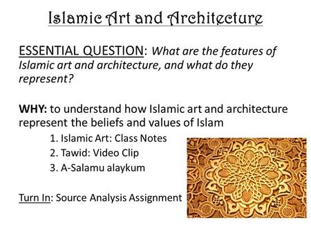 Islamic Art and Architecture