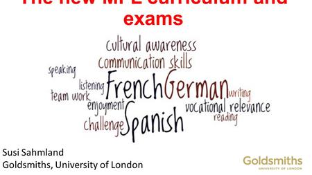 The new MFL curriculum and exams