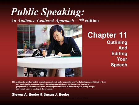 Public Speaking: An Audience-Centered Approach – 7th edition