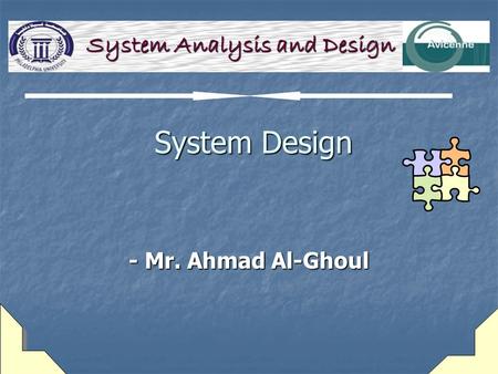 System Analysis and Design