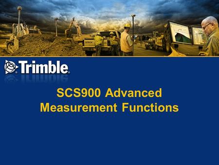 SCS900 Advanced Measurement Functions