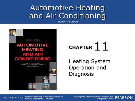 11 Heating System Operation and Diagnosis.