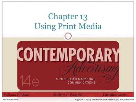 Chapter 13 Using Print Media