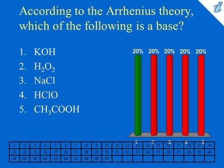 According to the Arrhenius theory, which of the following is a base?