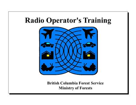 Radio Operator's Training