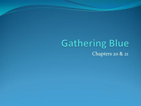 Chapters 20 & 21. Do Now on a half sheet of paper to be turned in Quiz: 1. What does Kira give Jo as she tucks her into bed in Chapter 16? (from Chapter.