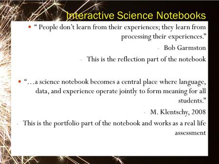 Interactive Science Notebooks