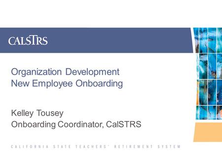 Organization Development New Employee Onboarding