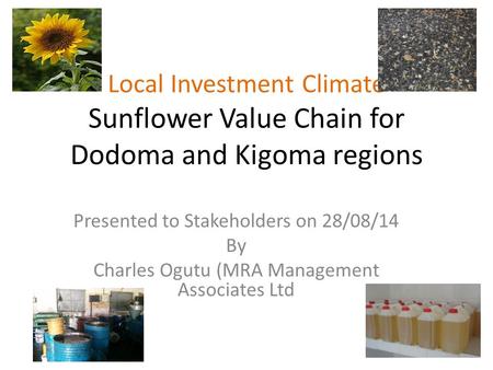 Presented to Stakeholders on 28/08/14 By