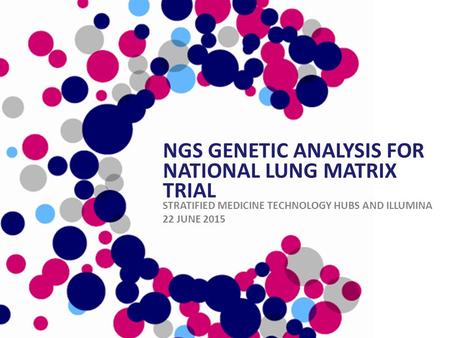 NGS genetic analysis for National Lung Matrix Trial