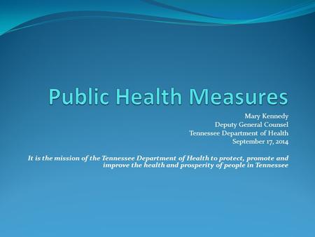 Public Health Measures