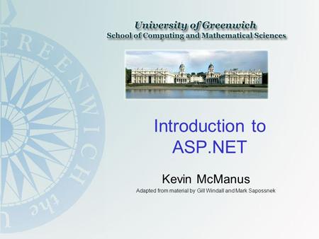 Introduction to ASP.NET