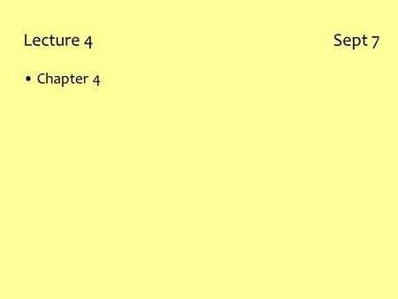 Lecture 4 Sept 7 Chapter 4. Chapter 4 – arrays, collections and indexing This chapter discusses the basic calculations involving rectangular collections.