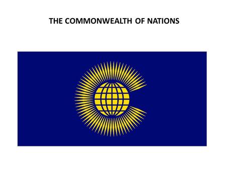 THE COMMONWEALTH OF NATIONS. AFRICAN COLONIAL HERITAGE.