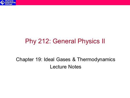 Phy 212: General Physics II