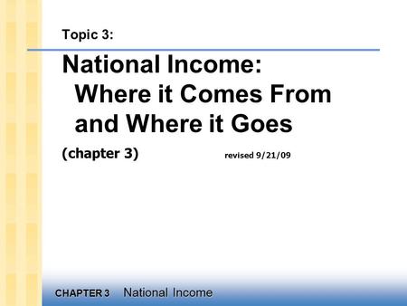 Introduction In the last lecture we defined and measured some key macroeconomic variables. Now we start building theories about what determines these key.