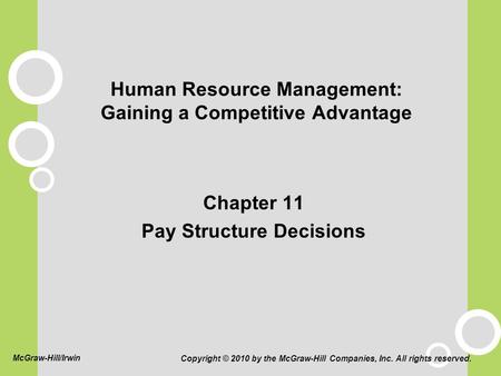 Human Resource Management: Gaining a Competitive Advantage