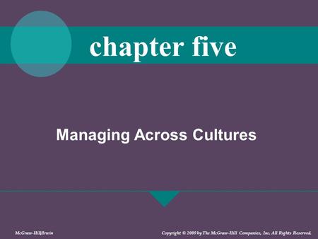 Managing Across Cultures