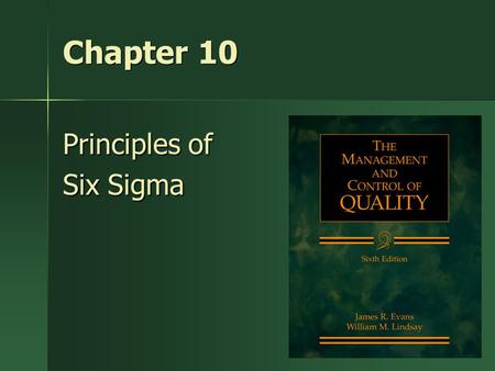 Principles of Six Sigma