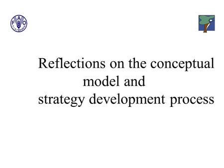 Reflections on the conceptual model and strategy development process.