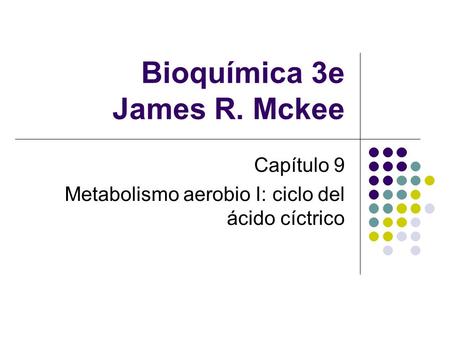 Bioquímica 3e James R. Mckee