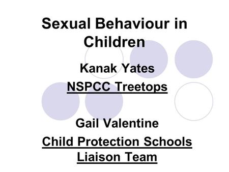 Sexual Behaviour in Children