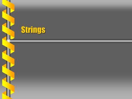 Strings. Masses on a String  Couple n equal masses on a massless string. Displacements  i Separation a Constraints  0 =  n+1 = 0 Potential from.