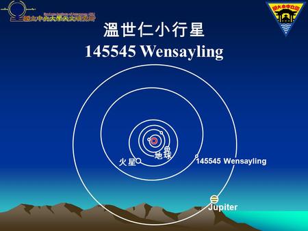 Jupiter 火星 地球 145545 Wensayling 溫世仁小行星 145545 Wensayling.