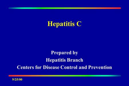 Centers for Disease Control and Prevention