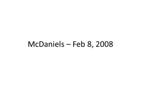 McDaniels – Feb 8, 2008. Outline Patient 12 ADC results Whole lesion plots – Contour weighting factor.