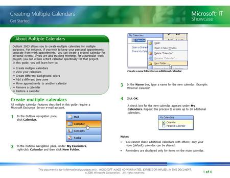 1 of 4 This document is for informational purposes only. MICROSOFT MAKES NO WARRANTIES, EXPRESS OR IMPLIED, IN THIS DOCUMENT. © 2006 Microsoft Corporation.