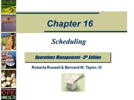 Roberta Russell & Bernard W. Taylor, III