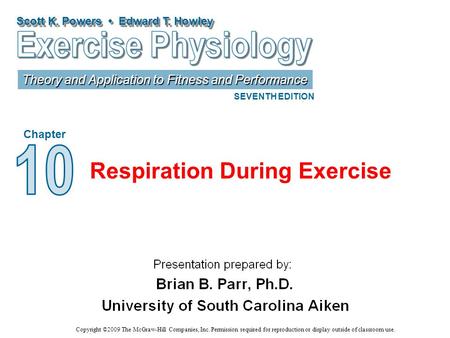 Respiration During Exercise