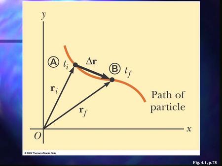 Fig. 4.1, p.78. Fig. 4.4, p.80 Rules of Projectile Motion The x- and y-directions of motion can be treated independently The x- and y-directions of motion.