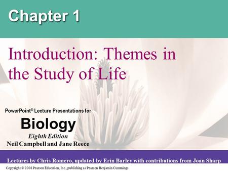 Introduction: Themes in the Study of Life